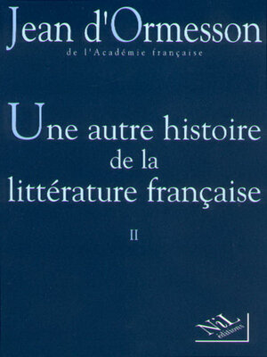 cover image of Une Autre histoire de la littérature--Tome 2